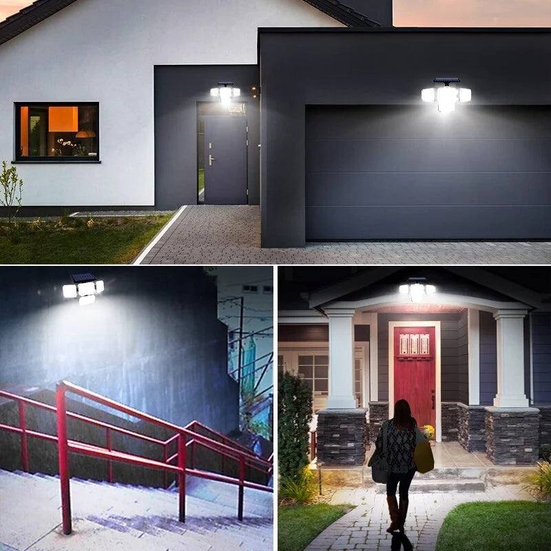 Holofote Solar LED 800W com 3 Cabeças- PowerLight - Loja Marviva