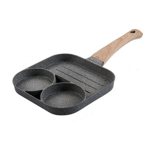 Frigideira 3 em 1 Antiaderente - Revestida com Pedra Maifan - Loja Marviva