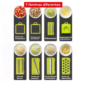 Multi Pro 16 em 1 - Corta, Fatia, Rala e Pica