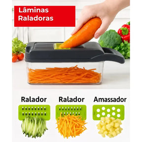 Multi Pro 16 em 1 - Corta, Fatia, Rala e Pica