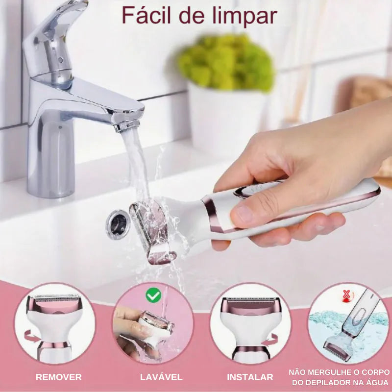 Flex Pro Kit Depilador 4 em 1 - Loja Marviva (Recarregável)