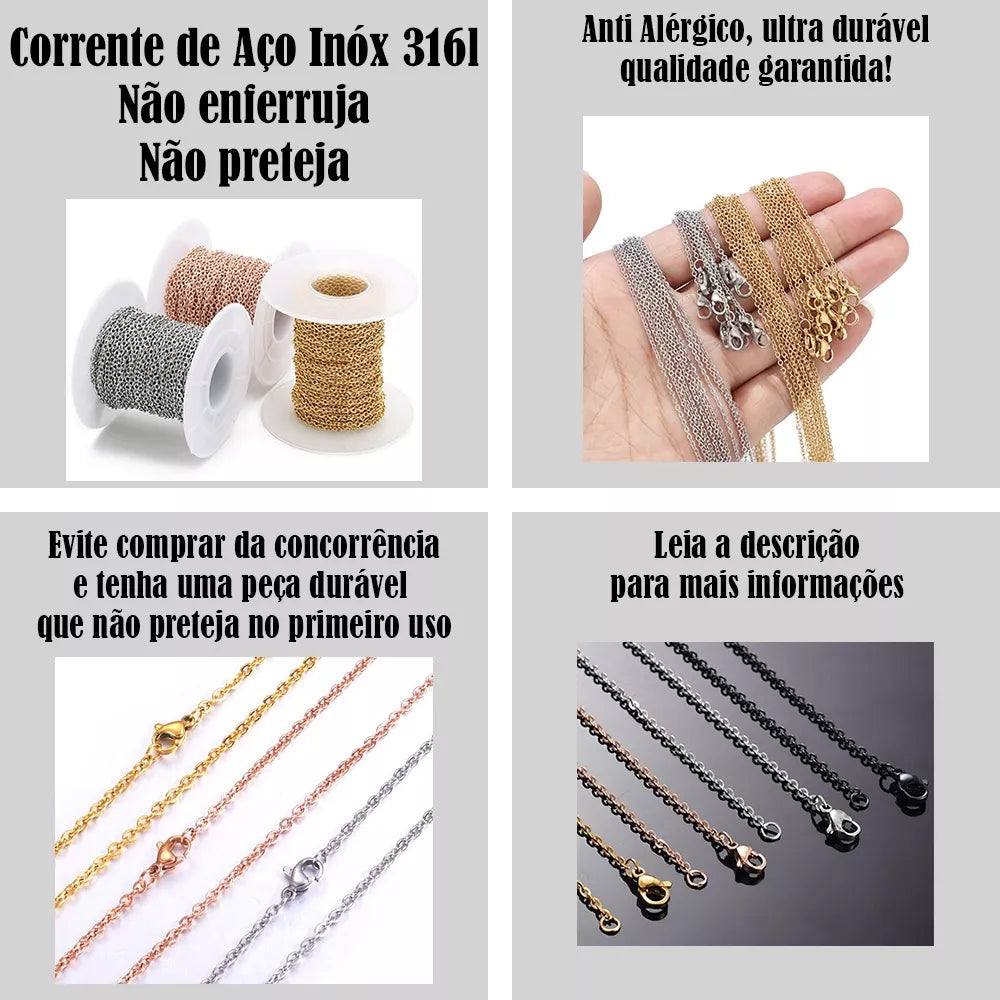 Kit Colar Coração e Anel "Eu te Amo" 100 Idiomas + Caixinha de Veludo - Loja Marviva