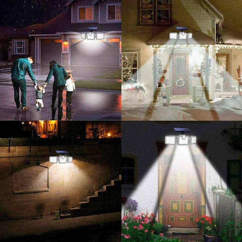 Holofote Solar LED 800W com 3 Cabeças- PowerLight - Loja Marviva