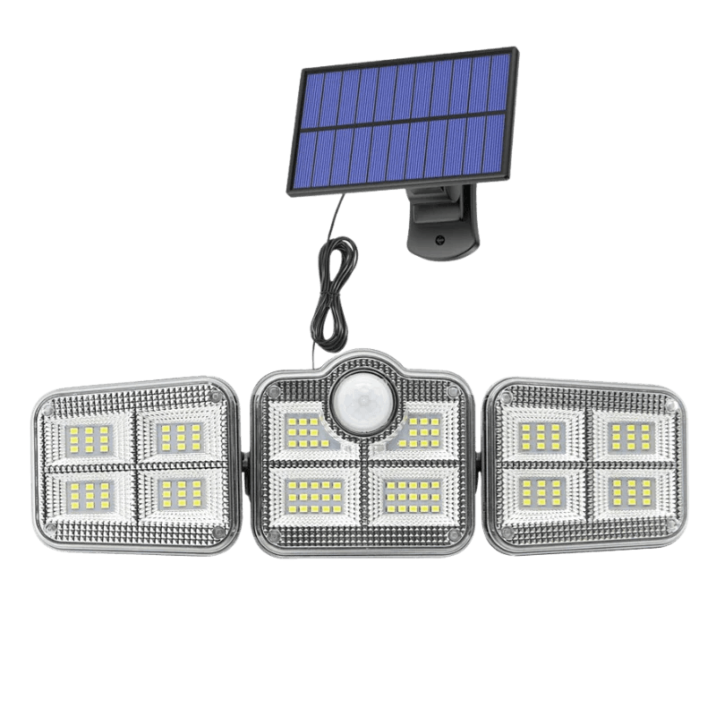 Holofote Solar LED 800W com 3 Cabeças- PowerLight - Loja Marviva